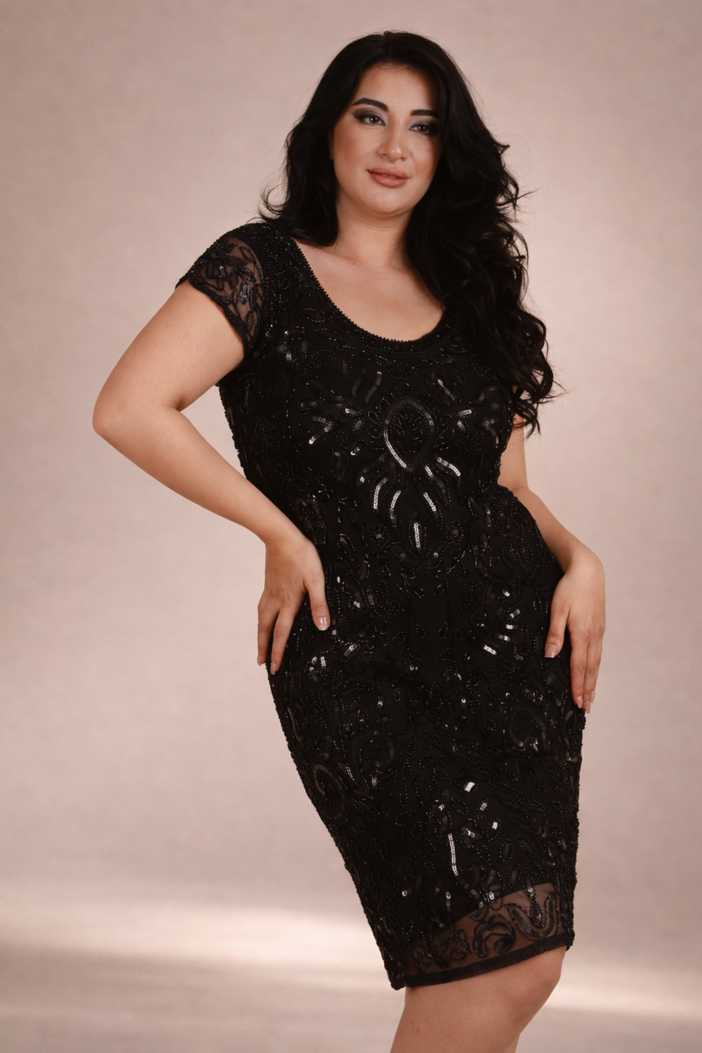 Midnight Spark Midi Dress