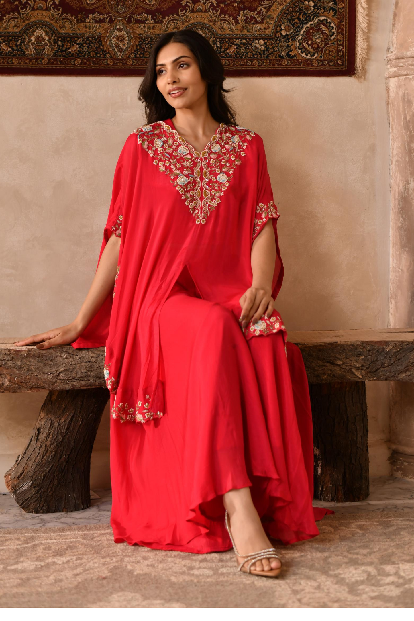 Paradise Pink Drape Skirt, Blouse and Cape
