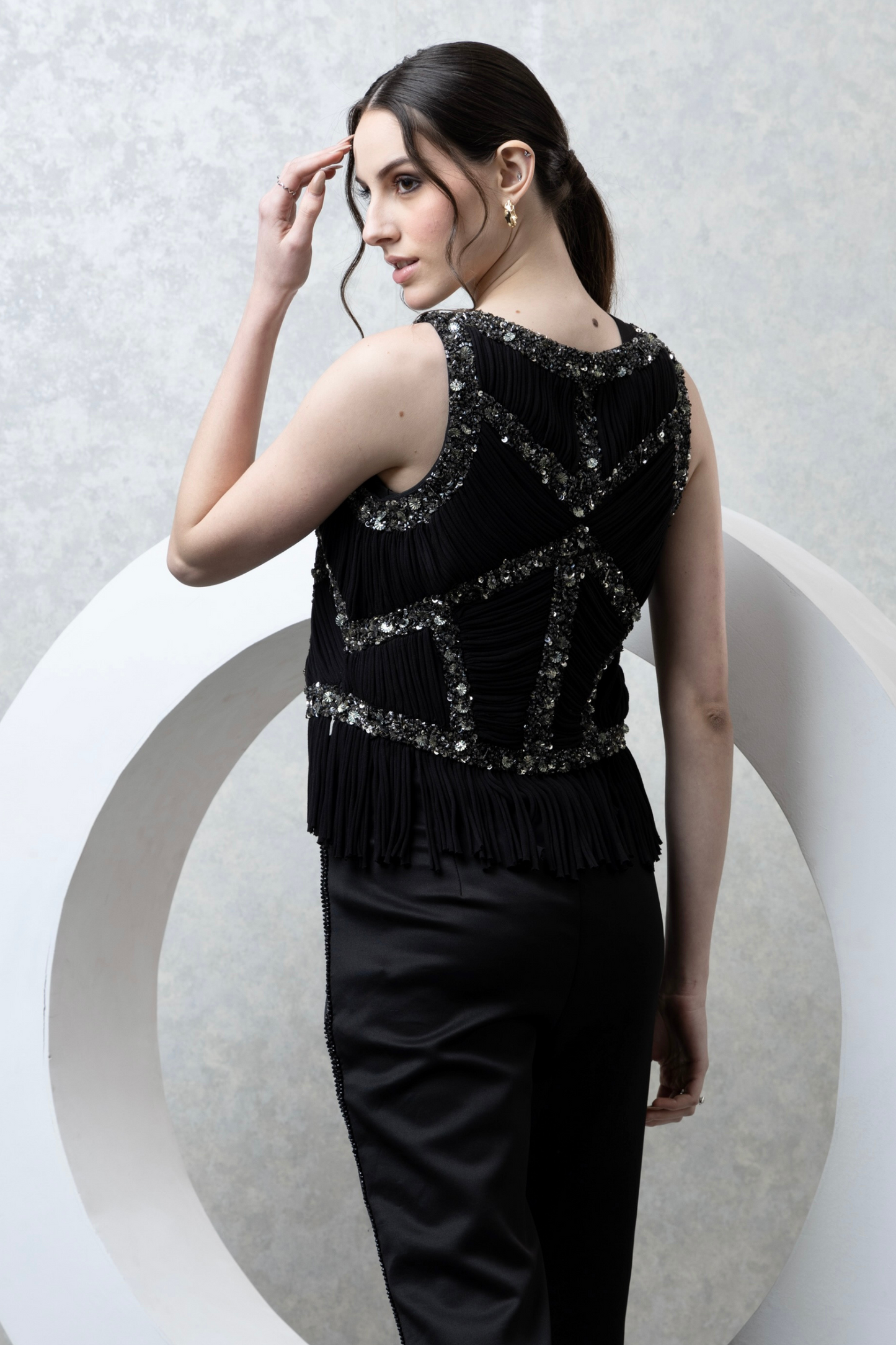 Black Cropped Co-ord set