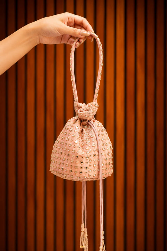 Blush Mirror Potli Bag
