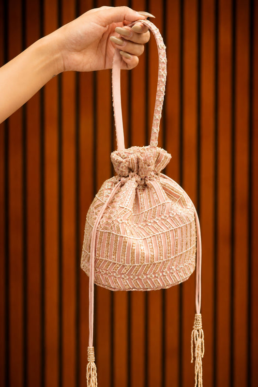Champagne Bloom Potli Bag