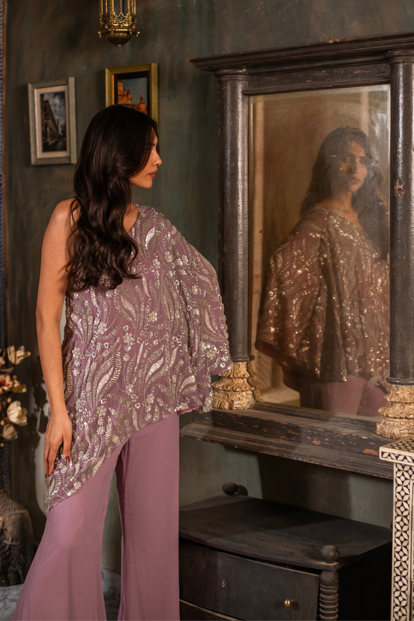 Lilac Purple Sequence Co-ord Set