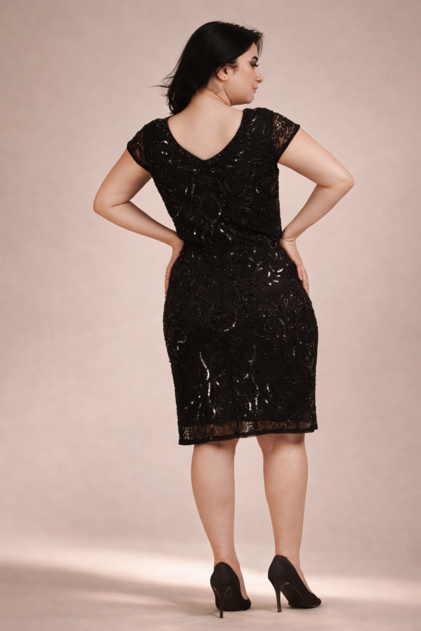 Midnight Spark Midi Dress