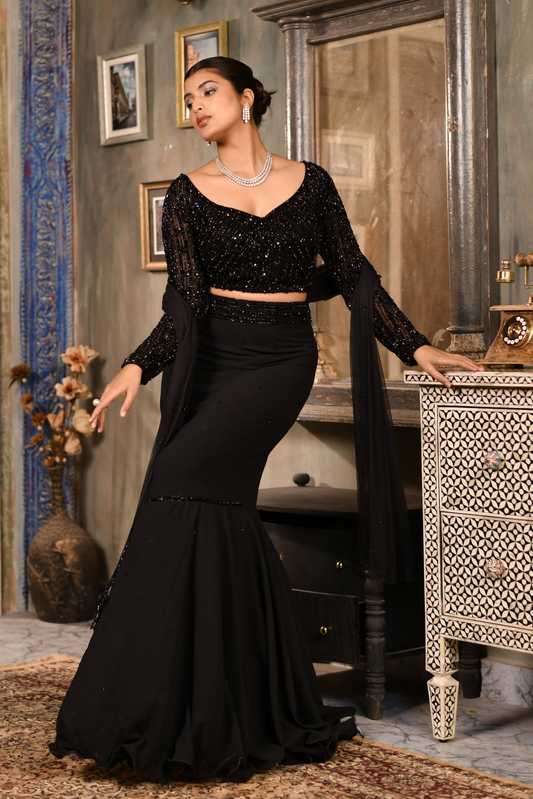 Cocktail Glam Drape Set
