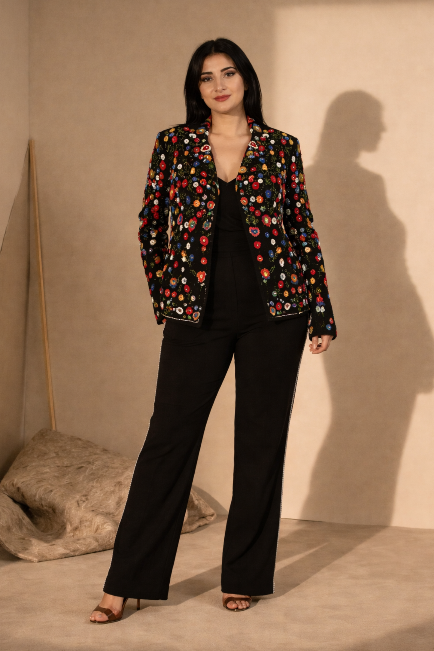 Multicoloured Sequin Embellished Co-Ord Set